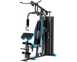 THUNDER® Krachtstation | FORCE | Multifunctioneel Homegym Fitnessapparaat | Met Gewichtsstapel 67 kg | Boven- & Onderkatrol | Modlitebank & Leg Press | Compact & Stabiel | Voor Full-Body Training Thuis | Max. 120 kg |