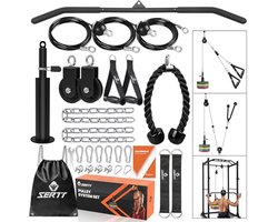 Triceps Workout Pulley System voor LAT Pulldown en Biceps Curl – Gewicht Kabel Katrol Systeem voor Fitness