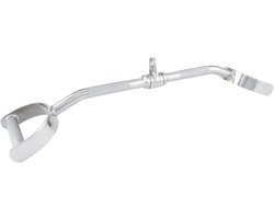 Tunturi Lat Pulldown Bar - Lat Pulley Station - Krachtstation - Home Gym - Multigrip - Roestvrij en Duurzame Stang - 70cm