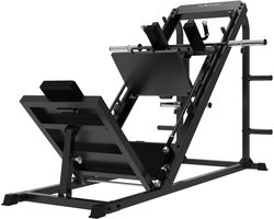 Tunturi LP60 Leg Press/Hack Squat Krachtstation - Plate loaded home gym - Fitnessapparaat - anti slip handvaten - Robuust toestel