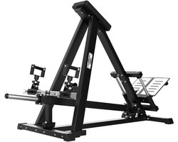 Tunturi Platinum Adjustable T-bar Row Krachtstation - Fitnessapparaat voor rugtraining - Plate loaded homegym - Maximaal 200 kg gewicht - V-series