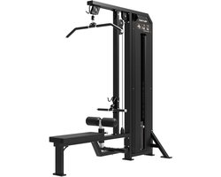 Tunturi Platinum Dual Lat Pulldown/Low row Krachtstation - Fitnessapparaat - Plate loaded homegym - V-series