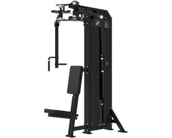 Tunturi Platinum Dual Pec Fly/Rear Delt Krachtstation - Fitnessapparaat voor Schouders en borst - Fitness homegym met 120kg stapelgewichten - V-series
