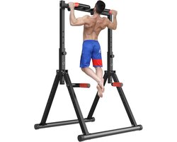 Verstelbare Multifunctionele Fitness Power Tower met Dips en Pull-Ups - Ideaal voor Thuis en Buiten