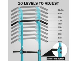 Verstelbare Power Tower Optrekstang voor Thuis en Fitness - Krachttraining en Dips
