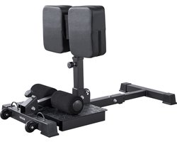 VEVOR Sissy Squat Machine, Diepe Sissy Squat Bank voor Het Trainen van De Beenspieren, Opvouwbare Squat Trainer voor Romp, Taille en Bilspieren, Beentrainingsapparaat voor Thuisgym, Zwart