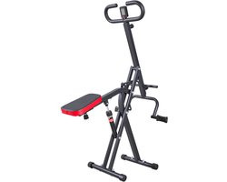 VEVOR Squat Machine voor Diepe Squats Thuis, Opvouwbaar Trainingsapparaat, Glute Trainer met 12 Verstelbare Weerstandsniveaus, Thuistrainingsapparaat voor Bilspieren en Benen, Glute Machine, Zwart