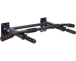 VidaXL - Pull - Up - Bar - Zwart - en - Rood - 92 - x - 51 - x - 18 - cm - Gepoedercoat - staal