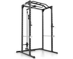 VirtuFit PR100 Power Rack met Lat Attachment - Squat Rack - Inclusief Pulley Station - Krachtstation