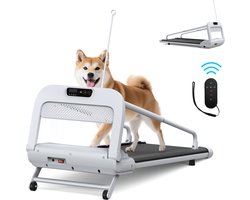 2 in 1 haustier- laufba, Hundelaufband , 1-6KM/H, bis 135 kg, Laufband, 5,5° Hubwinkel, Fitnessgerät für aktive Haustiere ,125*56*96,5 cm