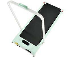 2-in-1 Loopband 119,5x54x105cm Fitnessapparaat Groen Metaal Voor Thuis Gebruik Met Afstandsbediening Krachtige Motor En LED-Display Kantoor En Bluetooth