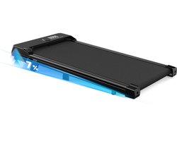 3 in 1 loopband - Loopband met 7% helling - Elektrische 2,5 pk loopband - 1-8 km/u verstelbaar - Oppervlak 38,5 x 94 cm - Zwart