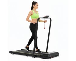 Actiget® Loopband - 1-12 KM/U - Inklapbaar - Fitshow APP - Met ingebouwde Speaker ( Bluetooth ) - Afstandsbediening - Telefoonhouder - Smeerolie - 133 x 50 x 105 CM - 1 PK Motor