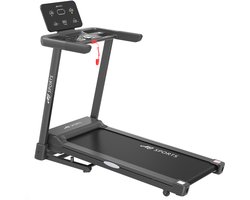 AJ-Sports Loopband Met Helling- 1 tot 14 km/u - Inklapbaar - 15% Elektronische Helling Functie - Hardloopband - Walking pad - Wandelband - Treadmill - Extra Krachtige 2.5 PK Motor - Inklapbaar - 99% Voorgemonteerd - Fitness - Hyrox