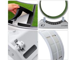 Allecto - Loopband voor katten en kleine honden - Kattenspeelgoed Stille loopband - Loopwielen Roller Flatbed Pet Fitness Scratcher Board - Geschikt voor 15.