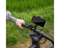 Allecto Plus - Flexibele Kinderwagen Telefoonhouder met Antislip Armgreep - Stuur Bureau Loopband - Handige Mobiele Telefoon Standaard