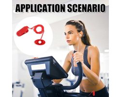 Allecto Plus - Loopband Magneet Veiligheidssleutel 45x25cm - Universel Noodstop Magneet - Loopbanden Accessoires - 2 Stuks