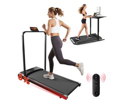 CitySports Elektrische loopband Inklapbaar - Met 6% Hellingsfunctie - Opvouwbare loopband voor thuis -met LED-display, APP, helling, afstandstandsbediening en tablethouder-compact loopkussen voor thuis en op kantoor - 1-10km/h