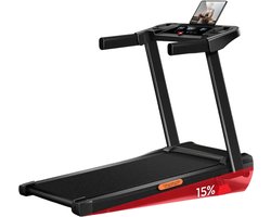 CITYSPORTS elektrische loopband-opvouwbare loopband voor thuis tot 12 km/u-met LED-display-APP en 360° tablethouder-compact loopkussen voor thuis en op kantoor