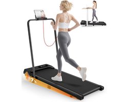 DailySupplies® Loopband Inklapbaar - Hometrainer Elektrisch - Walking Pad Fitness - Zwart