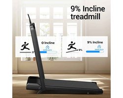 De Warenloods - Elektrische Loopband Voor Thuis - Inklapbaar - Wandelband - Walking Pad - 3-in-1 Treadmill - 9% Hellingfunctie - 1 t/m 12 kmh