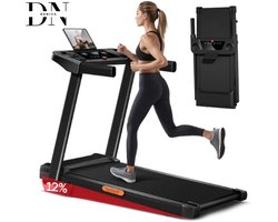 Deniva - Loopband Inklapbaar - 1-12km/u - Walking Pad 3 PK - 12 graden helling - Loopbanden - Fitness - Opvouwbaar - Voor Thuis