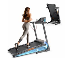 Deniva - Loopband Inklapbaar - 1-13.5 km/u - Walking Pad 3.0 PK - 0-15 % Auto Helling - Loopbanden - Opvouwbaar - LCD Scherm