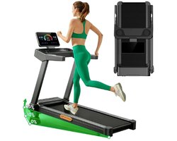 Deniva - Loopband Inklapbaar - 1-14km/u - Walking Pad 3.5 PK - 15 Procent Helling - Loopbanden - Fitness - Opvouwbaar - Voor Thuis