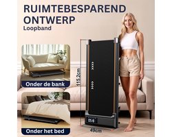 DnA® Inklapbare Loopband - Loopband - Fitness - Zwart - 111cm x 13cm x 49cm