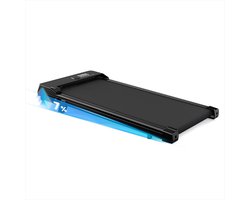 Draagbare loopband met 7% helling - Elektrische loopband - Wandelpad 1-8 km/u - 2.5HP - Met afstandsbediening en LCD-scherm - Zwart