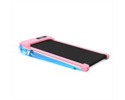 Draagbare loopband met 7% helling - Elektrische loopband - Wandelpad 1-8 km/u,2.5HP - Met afstandsbediening en LCD-scherm-Roze