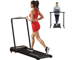 Dreaver 2-in-1 Loopband Inklapbaar 1-12km/u met 7% Hellingsfunctie - Inclusief E-book - Hardloopband - Treadmill - Wandelband - Walking pad - Voor Thuis - Elektrisch - Opvouwbaar