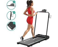 Dreaver Motion Pro - 2 in 1 Loopband Inklapbaar 12KM/U - Inclusief Accessoires - Hardloopband - Treadmill - Wandelband - Walking pad - Voor Thuis
