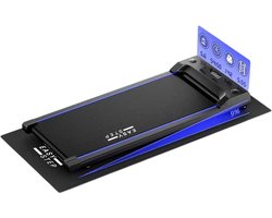 Easystep V6h - Loopband 1-6 km/h met 9% hellingshoek in 3 standen - Incl. Dempende Vloermat/ Smeerolie/Handdoek - Opvouwbaar & Inklapbaar - Wandelband Elektrisch - Walking Pad past onder Bureau - Renband Fitness - Opvouwbare Loopbanden - Walkingpad