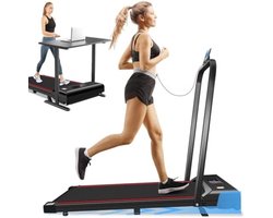 Elektrische loopband met instelbare helling 3.0 pk - Opvouwbare thuistrainer met bluetooth, app en LED-display - Maximale snelheid 6 km/u - Draagvermogen 120 kg