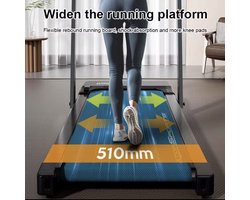 Elektrische loopband, opvouwbaar, 2.5 pk, camper, thuis, gym, sport