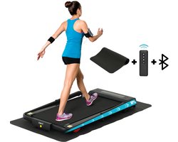 Favy Essential Loopband – Wandelband – Inklapbaar – Bluetooth & Speakers – Hellingsfunctie – 0-12 km/u – 12 Programma’s – LED Display en Afstandsbediening – Inclusief Geluidsdempende Mat – Walking Pad – Zwart Carbon