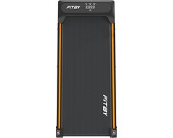 Fitby Loopband - 1-8 km/u - 5 tot 8% handmatige hellingshoek - Max 100kg - Zwart Oranje