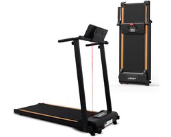 Fitby Loopband - Loopband inklapbaar - Walking Pad - Wandelband - 1-8km/u - LED scherm - Zwart