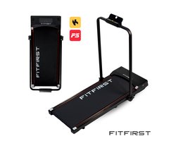 FitFirst® Jogger Pro 1-12 km/h - Makkelijk Inklapbaar En Verrijdbare Loopband - Ingebouwde Speakers - Trainings Apps - Bedieningspaneel en Afstandsbediening - Display met Trainingsinformatie - Telefoonhouder - Bluetooth - Hometrainer Fitness