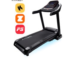 FitFirst® Ultra | Loopband tot 20 KM/H en 15% Hellingshoek | Met Trainingsapps en speakers | Makkelijk Inklapbaar En Verplaatsbaar | Geveerde Demping | Ingebouwde Bidonhouder | 12 Voorgeprogrammeerde Programma's