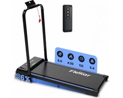 Flexar X2 Loopband Inklapbaar - 1-12 km/u - Wandelband met Hellingsfunctie - Treadmill - Incl. Bluetooth Speaker & FitShow App - Walking Pad voor Thuis