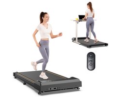 Formill FT21 elektrische loopband-opvouwbare loopband voor thuis 1-6KM/H-met LED-display-compact loopkussen voor thuis en op kantoor- Zwart