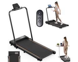 Formill FT51 2-in-1 Loopband Inklapbaar 1-6km/u-elektrische loopband - Hardloopband - Voor Thuis- Zwart