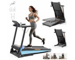 Formill FT61 Loopband met 15% helling - 1 tot 13.5 km/u - Walking pad - Loopband inklapbaar - Wandelband - Hardloopband - Treadmill - Extra Krachtige 3.0 PK Motor - 16 Programma's - 99% Voorgemonteerd - De perfecte Loopband voor onder het Bureau