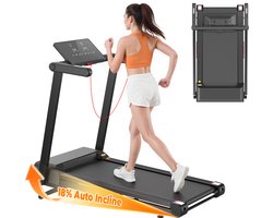 Formill FT62 Elektrische Loopband – 4.0HP – 16 km/u – 18% Helling – Opvouwbaar – Met App & LED Display