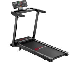 HOMEFITNESSCODE 3-IN-1 opvouwbare Loopband met 10% helling - Elektrische loopband - 1-12 km/u instelbaar - Motor 3,0 pk - LED-scherm - Oppervlak 40 x 97 cm - max. 150 kg