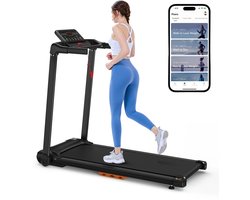 JK1601 Opvouwbare Loopband – 2.5PK Stille Motor – 1-12 km/u – 12 Programma’s (P1-P12) – LED Display – 105×40 cm Loopvlak – Met App, Tablet- & Bekerhouder