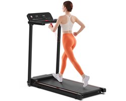 Learnlogic elektrisch loopband, inklapbaar loopband voor thuis tot 12 km/h, met LED-display, app, compact loopvlak voor thuis en kantoor, met een gewicht van 120KG