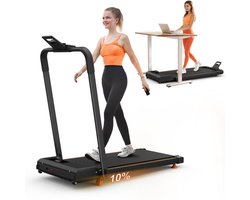 Learnlogic thuisbureau-schrijftafelloopbanden, compacte desktop-loopbanden met schuine draagbare loopbanden, 2-in-1-loopbanden voor lopen, rennen en joggen, met een gewichtcapaciteit van 120KG